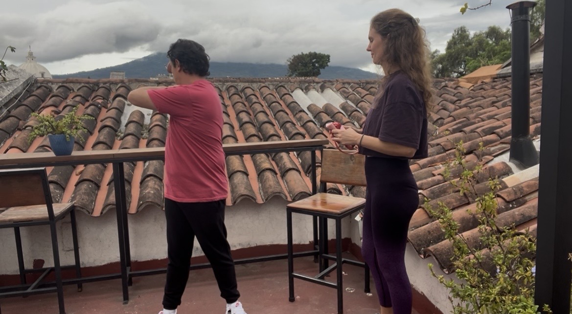 A body and movement consultation on a rooftop in Antigua, Guatemala